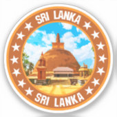 Sticker Sri Lanka (Recto)