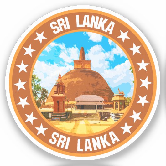 Sticker Sri Lanka (Recto)