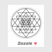 Sticker Sri Yantra (Feuille)