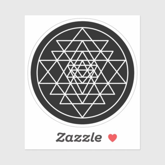 Sticker Sri Yantra (Feuille)