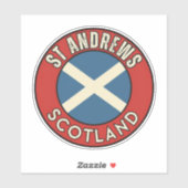 Sticker St Andrews, Écosse (Feuille)