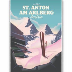 Sticker St. Anton am Arlberg ski Autriche