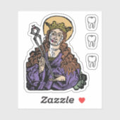 Sticker St. Apollonia avec dent pullée (Nuremberg) - 1 ver (Feuille)