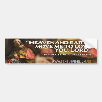 Sticker St Augustine "Heaven & Earth Move Me"