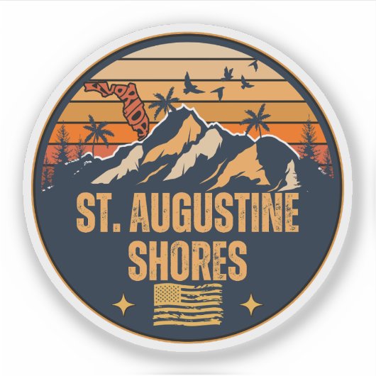 Sticker St. Augustine Shores, Floride (Devant)