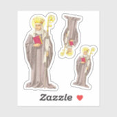 Sticker St. Etheldreda (Audrey) (P 003) - Contour 3-Up (Feuille)