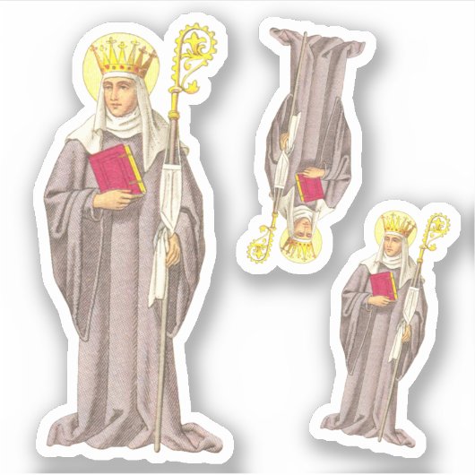 Sticker St. Etheldreda (Audrey) (P 003) - Contour 3-Up (Devant)