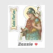 Sticker St. Florian avec seau (M 019) (Feuille)