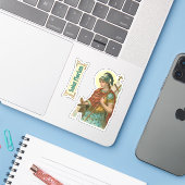 Sticker St. Florian avec seau (M 019) (Ordinateur portable avec iPhone)