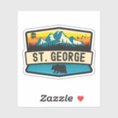 Sticker St. George, Alaska (Feuille)