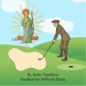 Sticker St. Jude Thaddeus et Duffer frappée de panique (Devant)