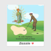 Sticker St. Jude Thaddeus et Duffer frappée de panique (Feuille)