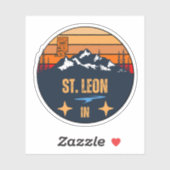 Sticker St. Leon, Indiana (Feuille)