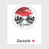 Sticker St. Louis City Missouri USA (Feuille)