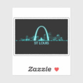 Sticker St Louis Skyline (Feuille)