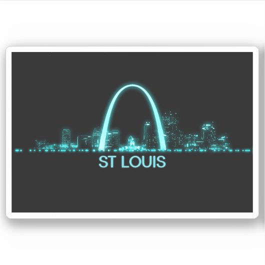 Sticker St Louis Skyline (Devant)