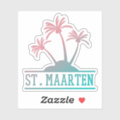 Sticker St Maarten | Saint Martin Gradient (Feuille)