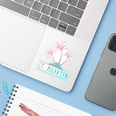 Sticker St Maarten | Saint Martin Gradient (Ordinateur portable avec iPhone)