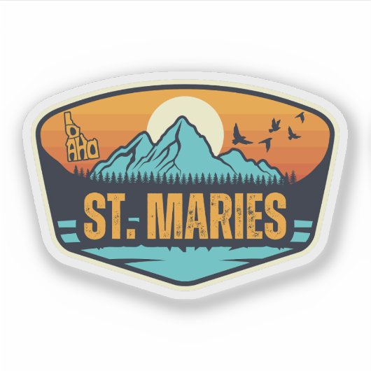 Sticker St. Maries, Idaho (Devant)