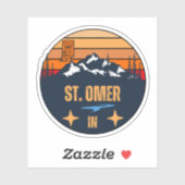 Sticker St. Omer, Indiana (Feuille)