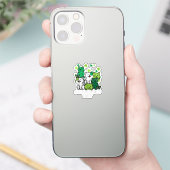 Sticker St Patricks Catricks Day Cats Saint Pattys (Téléphone)