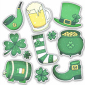 Sticker St. Patrick's Day Fun Green Craft (Devant)