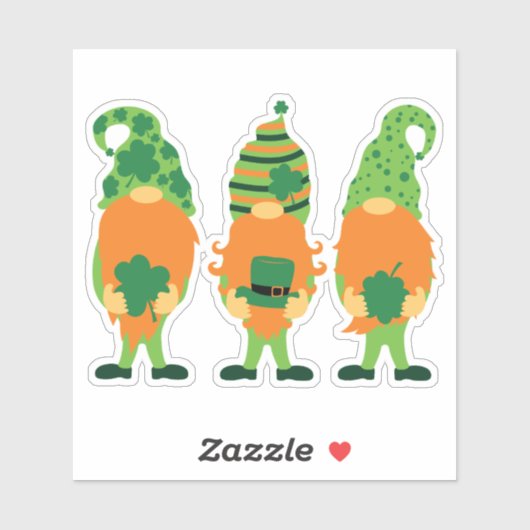 Sticker St. Patrick's Day Grnomes-00000 (Feuille)