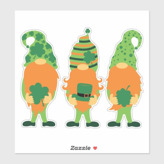 Sticker St. Patrick's Day Grnomes-00000 (Feuille)