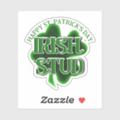 Sticker St. Patrick's Day Irish Stud (Feuille)