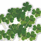 Sticker St Patrick's Day Party Shamrock Leaf Green 2020 (Devant)