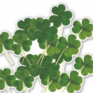 Sticker St Patrick's Day Party Shamrock Leaf Green 2020