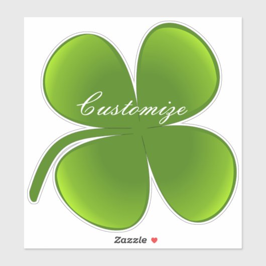 Sticker St Patrick's Day Shamrocks Thunder_Cove (Feuille)