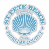 Sticker St Pete Beach (coquillage) (Devant)