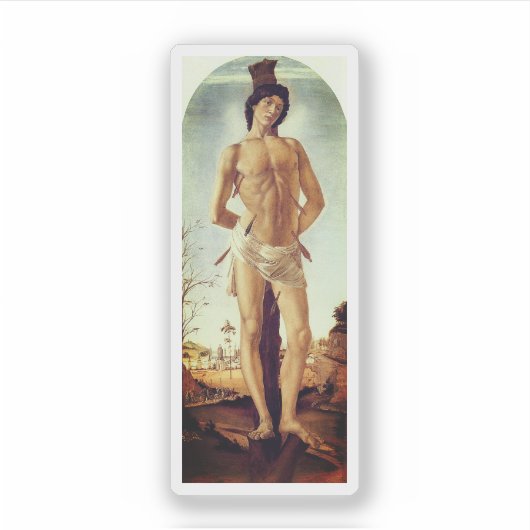 Sticker St. Sébastien par Boticelli, 1474 (Devant)
