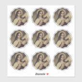 Sticker St Thérèse, la petite fleur de vinyle (Feuille)