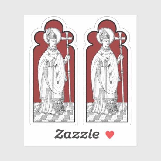 Sticker St. Thomas Becket tenant une épée (M 033) (Feuille)