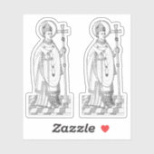 Sticker St. Thomas Becket tenant une épée (M 033) (Feuille)