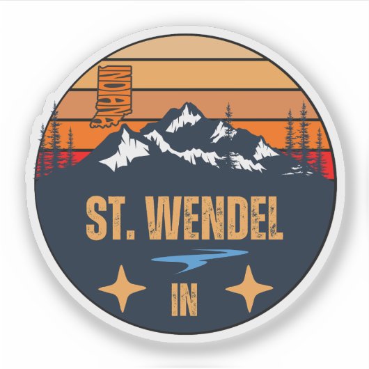 Sticker St. Wendel, Indiana (Devant)