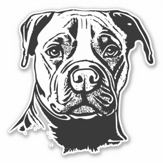 Sticker Staffordshire Bull Terrier (Devant)