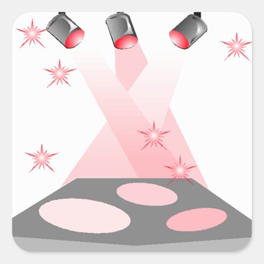 Sticker Stagelight Talent Show Drama Zangacts (Voorkant)