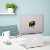 Sticker Stained Glass Buffalo (Ordinateur portable sur le bureau)