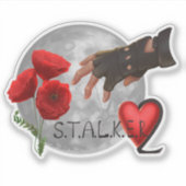 Sticker Stalker 2 avec lune d'argent (Devant)
