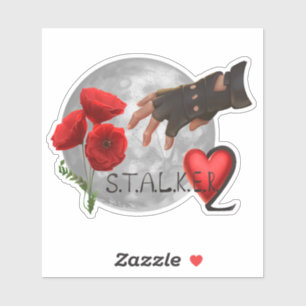 Sticker Stalker 2 avec lune d'argent