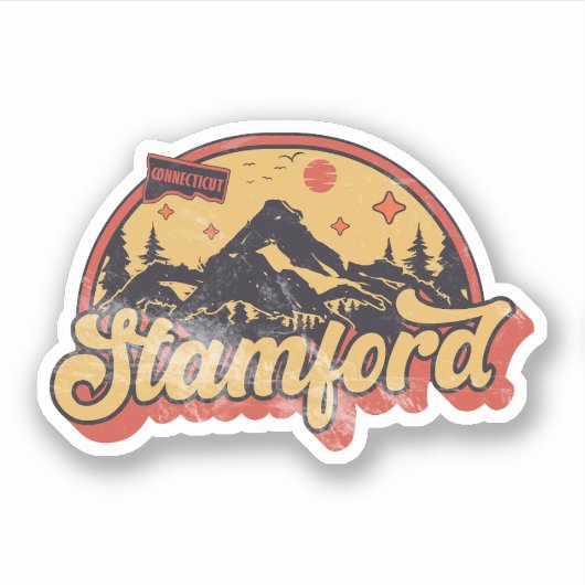 Sticker Stamford, Connecticut (Devant)