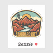 Sticker Standard City, Illinois (Feuille)