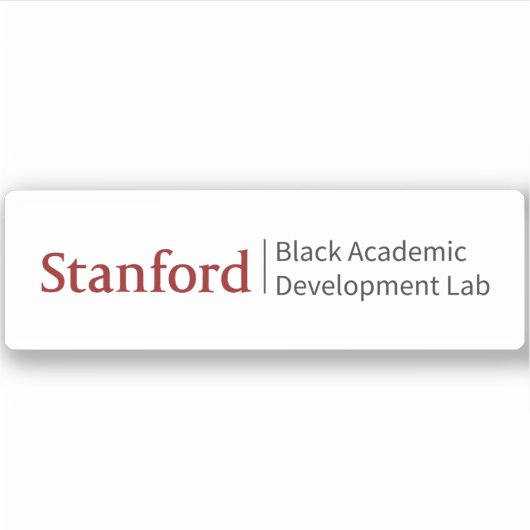 Sticker Stanford BAD Lab - Mark primaire (Devant)