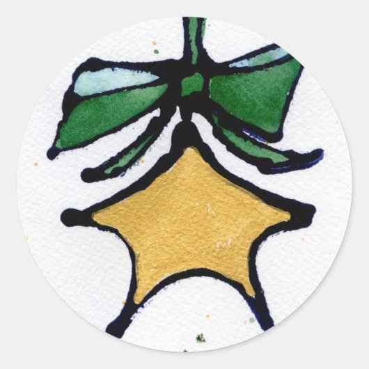 Sticker Star de Noël (Devant)
