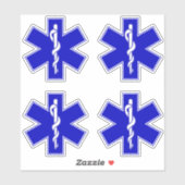 Sticker Star of Life (EMT) (Feuille)