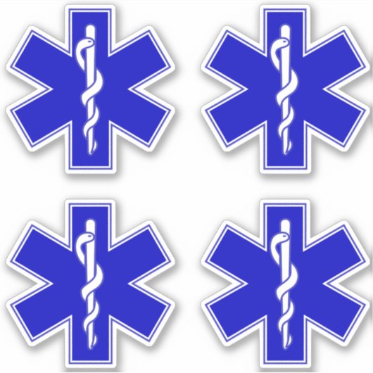 Sticker Star of Life (EMT) (Devant)