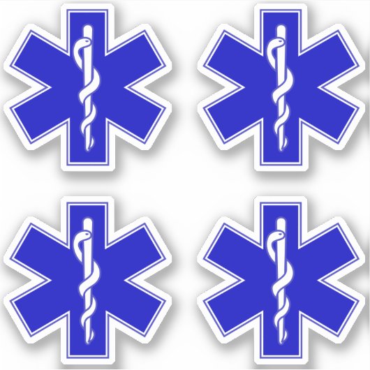 Sticker Star of Life (EMT) (Devant)